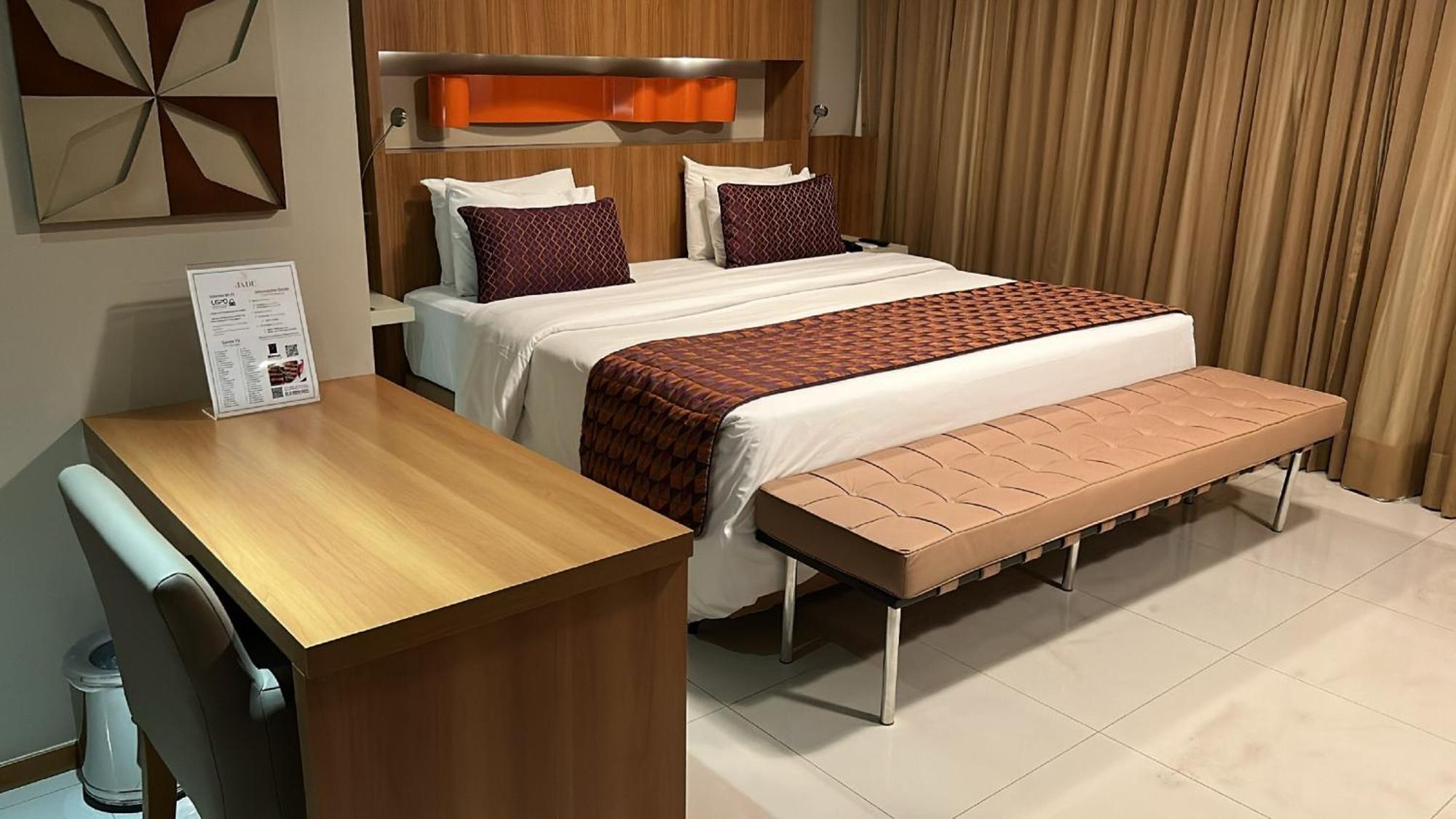 Jade Hotel Brasilia Candangolandia Kültér fotó A bedroom at the hotel